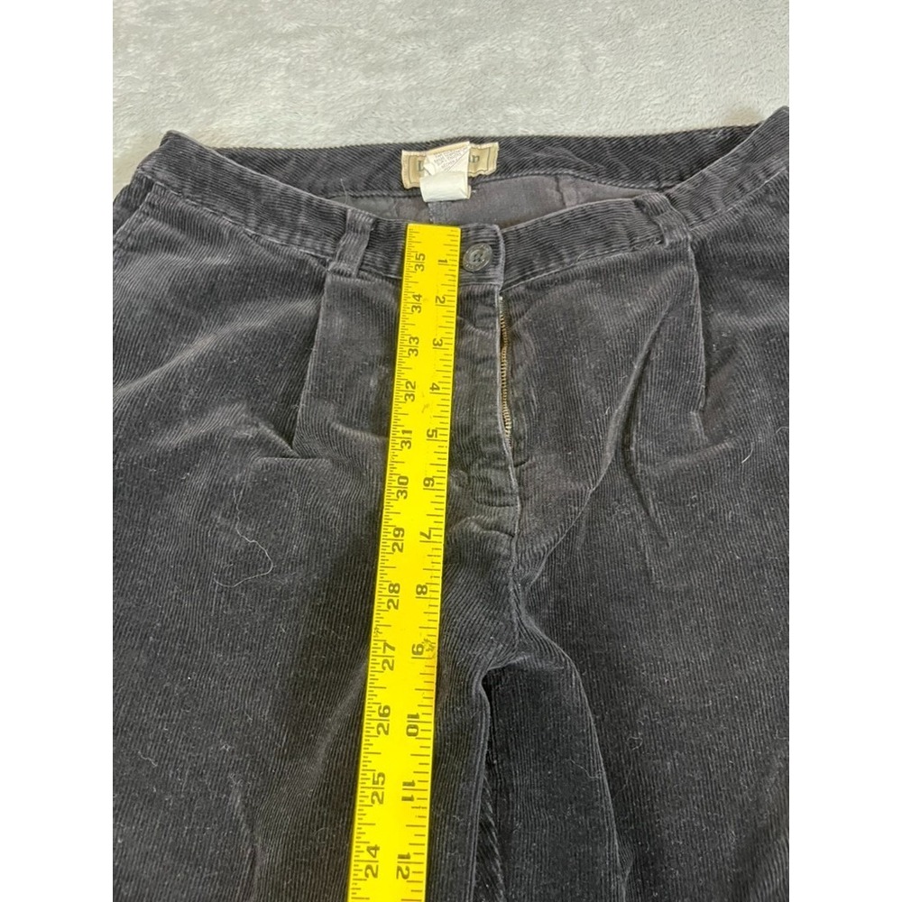 LL Bean Classic Curvy Fit Curvey Sz 10 Petite Black Corduroy Straight Mom - Picture 4 of 9